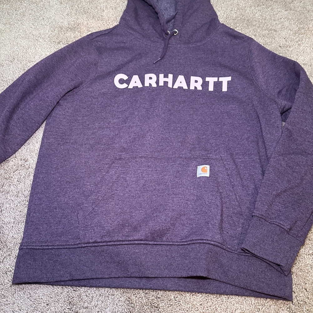 Carhartt Purple Logo Pullover Hoodie
